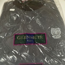NWT Glenmuir 1891 Waterville Golf Club Ireland Sweater Grey Houndstooth Men L picture