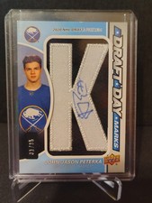 2021-22 Upper Deck Game Used SP Draft Day Marks John-Jason Peterka Auto /35 picture