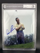 ARNOLD PALMER Signed 8 X 10 PHOTO Beckett Encapsulated Iconic Photo picture