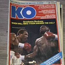 KO The Knockout Boxing Magazine 1986/87/88 lot of 6 Mike Tyson Cover Vintage picture