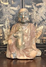 Fantastic Antique Statue of the Lotus-Born aka Guru Rinpoche / Padmasambhava picture