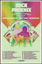 BECK | PHOENIX | JENNY LEWIS  | WEYES BLOOD Summer Tour 2023 Ltd Ed RARE Poster picture