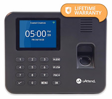 uAttend RE2000 Biometric Time Clock w/ Power Adapter & Quick Start Guide picture