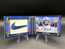 Panini 2025 Silhouette Jumbo Patch Auto Booklet Eric Dickerson JPA-EDN 23/25 picture