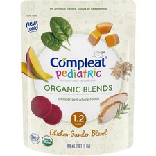 Compleat Pediatric Organic Blends Tube Feeding Chicken-Garden 10.1 oz 24 Ct picture