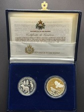 ULTRA RARE 1993 Republic of San Marino Silver Wildlife Proof Set w/ Pres. Box picture