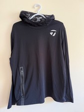 Greyson x TaylorMade Golf Hoodie Mens Size L Black Camo Lined Hood Zip Pocket picture