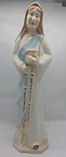 Serene “Our Lady Of Fatima” Hand Painted Porcelain Statue HAND CRAFTED IN ITALY  picture