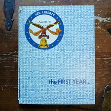 ​Vintage USS Liberty AGTR-5 Cruise Book The First Year 1964-64 Navy Plank Owner  picture
