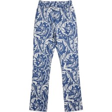 Anthropologie Lyrebird Blue Botanical Winged Deer Lounge Pants L NWT CP7589 picture