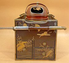 Museum Quality Japanese Edo Lacquer Smoking Set picture