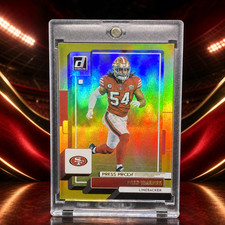 Fred Warner Rare Gold Refractor SSP Panini 49ers Investment Card Mint picture