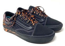 VANS ComfyCush Old Skool Low Shoes For Men Skate Canvas Black Orange VN0A5DYC9KH picture
