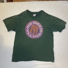 Vintage 1994 Tim McGraw Dance Hall Doctors Tour Shirt XL Green Country Music Tee picture