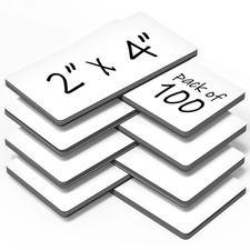 100 Pack Dry Erase Magnetic Labels 2x4 in Magnetic Name Tags for Classroom picture