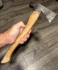 Vintage Plumb Ax Hatchet Roofing Drywall Etc. Wood Handle picture