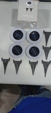 GENERIC 4 PACK 8 LED SOLAR GROUND OUTDOOR SOLAR BURIED LIGHT 4 PACK - WARM LIGHT picture