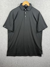 RLX Ralph Lauren Black Short Sleeve Performance Golf Stretch Mens Medium NEW picture