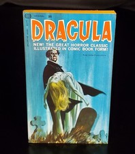 Vintage 1966 Dracula Illustrated Into Comic Book Form Paperback First Edition NF picture