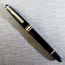 Excellent MONTBLANC Meisterstück 144 EF Extra Fine Black Fountain Pen picture