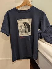 Uniqlo - One Piece Luffy and Shanks Navy Blue Small Cotton Tee picture