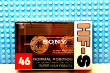 SONY  HF S  46  1989    TYPE I    BLANK CASSETTE TAPE (1) (SEALED) picture
