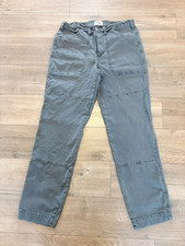 Marine Layer Breyer Relaxed Utility Canvas Pant Blue Green Mens 32 picture