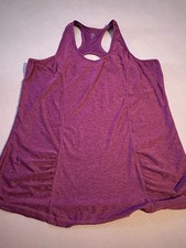 Women's Gaiam Purple Exercise Top Yoga/Running/Weight-lifting Sz L picture