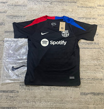 Nike FC Barcelona Spotify Dri-FIT Soccer Jersey Men's Size S Black picture