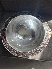 Gorham Silver Bronze Age Hollowware Serving Bowl 13 x 14 c 4.5 picture