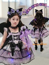 Cute Kuromi Girl Princess Dress Kawaii Kids Halloween Lace Dress Cosplay Costume picture