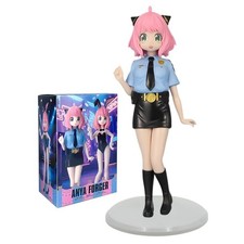 Spy Family Anya Forger Bunny Girl Police Uniform PVC Anime Figure 21cm Gift 2026 picture