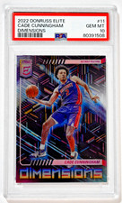 2022 Donruss Elite #11 Cade Cunningham Dimensions Case Hit SSP PSA 10 Pistons picture