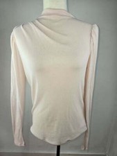 NWT EXPRESS Size Medium Women's Light Pink Long Sleeve Shirt Base Layer  picture