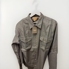 Filson Lightweight Alaskan Guide Shirt - Mens Size Medium - Solid Navy Blue NWT picture