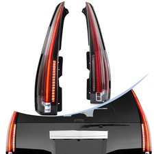 2*VLAND Full LED Rear Tail Lights For 2007-2014 Cadillac Escalade/ESV Flow Turn picture