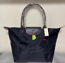 LONGCHAMP Le Pliage Tote Navy Red Size L picture