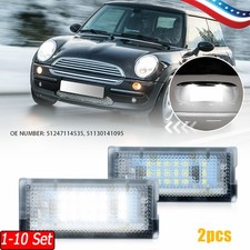 1-10 Set LED Rear License Plate Light For 2002-2006 Mini Cooper R53 Hatchback picture