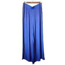 NWT Anthropologie Maeve Viscose Lined Wide Leg Pull On Pants Women's Size L Soft picture