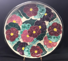 Vallauris Vintage Art Nouveau Tubelined Studio Art Glazed  Stoneware Centerpiece picture