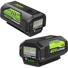 1/4x 8.0Ah/6.0Ah Lithium Battery with LED For Ryobi 40V OP4050 OP40602 OP40261 picture