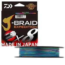 DAIWA Ultimate 8 Strand Fishing Braid Line J-BRAID EXPEDITION 300m Multicolor picture