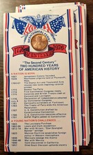 1976 Bicentennial 1975 D Over-Stamped 1c One Cent Penny American History Card picture