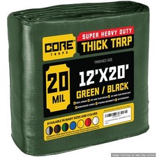 Core Tarps Extreme Heavy Duty 20 Mil Tarp Cover Waterproof UV Resistant Rip picture
