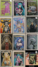 Custom MTG alters, hand painted with acrylic picture