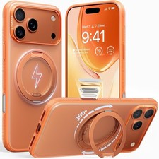 TORRAS Ostand O3 360 MagSafe Case For IPhone 17 Pro Slim Shockproof Orange picture