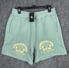 Darc Sport Powerhouse Gym Shorts Mens XL Green Gym Lounge Sweat Casual picture