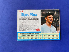 1962 Post Cereal Roger Maris #6 NM near mint  or better picture