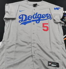 Freddie Freeman #5 Dodgers Gray Flex Base Sewn Stitched Jersey. picture
