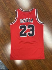 Michael Jordan #23 Bulls Red Retro Kids Youth Medium 10/12 Stitched Jersey picture